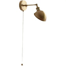 Helnys Nordic Copper Wall Sconce with Pull Chain Switch - Modern LED Light