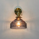 Helnys Amber Glass LED Wall Sconce Modern Nordic Wall Light Fixtures
