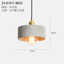 Helnys Loft Industrial Edison Pendant Lights - Nordic Cement LED Lamp