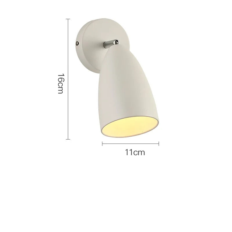 Helnys Nordic Swing Arm Wall Lamp for Bedroom Study Living Room Lighting