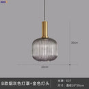 Helnys Nordic Glass Pendant Lights LED Hanging Lamp for Bedroom Living Room