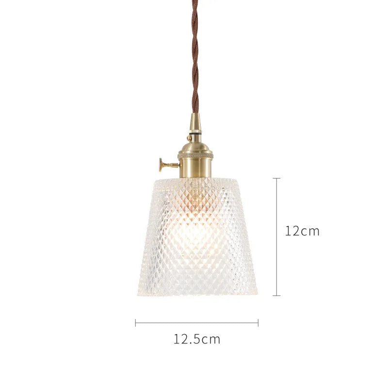 Helnys Glass Pendant Lights Bar Cafe Living Room Edison Industrial Vintage Lamp