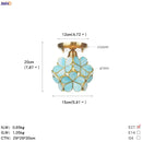 Helnys White Glass LED Ceiling Light Fixture Nordic Modern Copper Ceiling Lamp