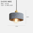 Helnys Loft Industrial Edison Pendant Lights - Nordic Cement LED Lamp