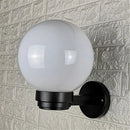 Helnys Outdoor Wall Lantern with Acrylic Globe Shade for Entryway, E27 Socket