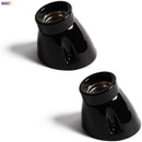 Helnys Ceramic E27 Socket Table Lamp Holder Vintage Bulb Base Fitting