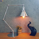 Helnys Industrial LED Table Lamp US/EU Plug Switch Loft Decor LED Desk Lamp