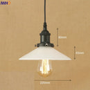 Helnys Industrial Glass LED Pendant Light Fixture Loft Vintage American Style