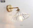 Helnys Copper Glass LED Wall Sconce - Retro Vintage Wall Lamp Fixtures