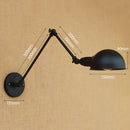 Helnys Industrial Vintage Wall Lamp Sconce Swing Arm Adjustable Loft Lighting