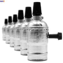 Helnys Aluminum Vintage Lamp Holder E27 Socket Switch Fitting Light Bulb Base Homekit