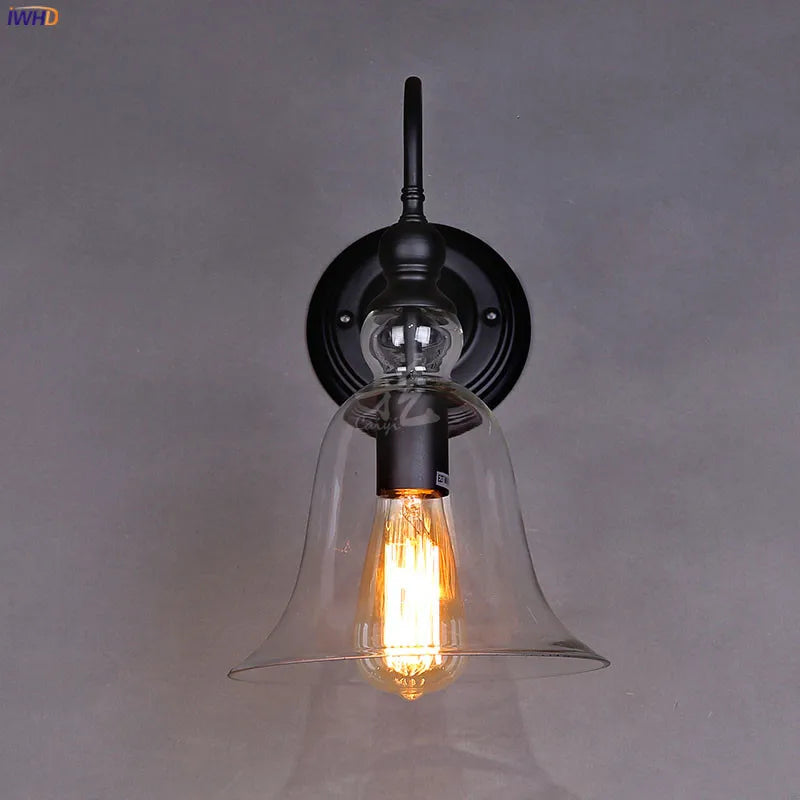 Helnys Vintage Loft Wall Lamp Industrial Retro LED Lights Fixtures