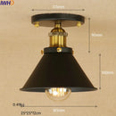 Helnys Industrial Vintage Copper Edison LED Ceiling Light Fixture