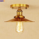 Helnys Industrial Vintage Copper Edison LED Ceiling Light Fixture