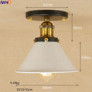 Helnys Industrial Vintage Copper Edison LED Ceiling Light Fixture