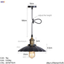 Helnys Retro LED Pendant Light for Dining Room Decor