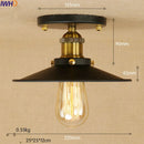 Helnys Industrial Vintage Copper Edison LED Ceiling Light Fixture