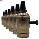 Helnys Aluminum Vintage Lamp Holder E27 Socket Switch Fitting Light Bulb Base Homekit