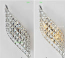 Modern LED Crystal Wall Sconce With 2 Lights by Helnys