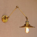 Helnys Industrial Swing Arm Wall Sconce Retro Vintage Wall Lamp