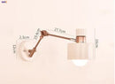 Helnys Wooden Nordic LED Wall Light Swing Arm Wall Lamp Fixtures