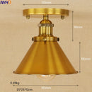 Helnys Industrial Vintage Copper Edison LED Ceiling Light Fixture