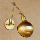 Helnys Industrial Vintage Wall Lamp Sconce Swing Arm Adjustable Loft Lighting