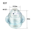 Helnys Aluminum E27 Socket Bulb Holder Pendant Light Fitting E14 E27 Base