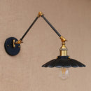 Helnys Vintage Swing Arm Wall Lamp Retro Industrial Sconce Appliques