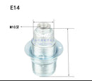 Helnys Aluminum E27 Socket Bulb Holder Pendant Light Fitting E14 E27 Base