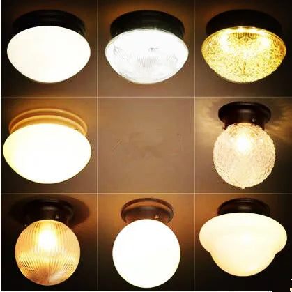 Helnys Retro LED Ceiling Light - Industrial Vintage Living Room Fixture