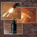 Helnys Vintage Glass Pendant Lamp in Industrial Loft Style