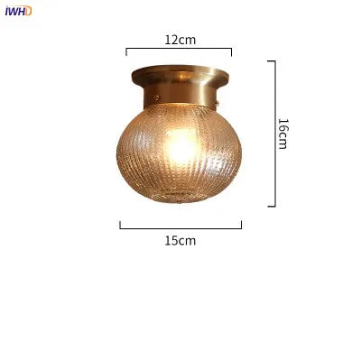 Helnys Modern Copper LED Ceiling Light for Kitchen Hallway Balcony & Porch