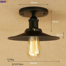 Helnys Industrial Vintage Copper Edison LED Ceiling Light Fixture