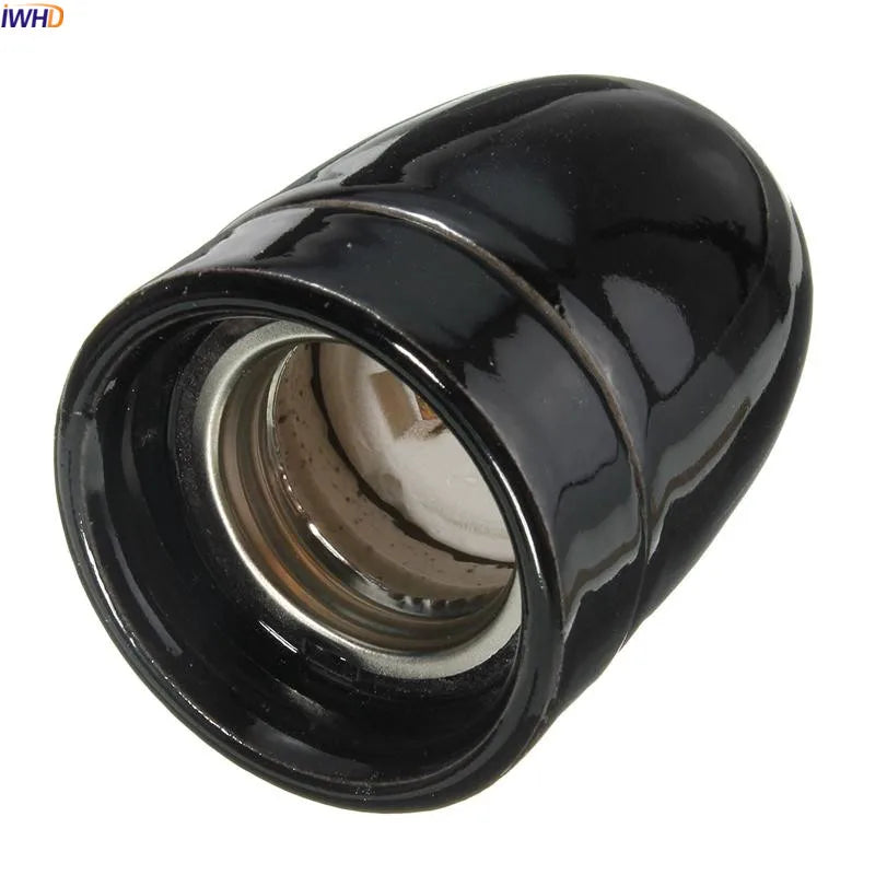 Helnys E27 Socket Lamp Holder Industrial Retro Vintage Edison Light Bulb Base