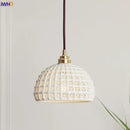 Nordic Style Helnys White Ceramics Pendant Lights for Modern Living Room