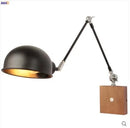 Helnys Wooden Nordic LED Wall Light Swing Arm Wall Lamp Fixtures