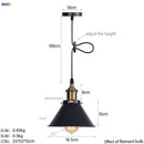 Helnys Retro LED Pendant Light for Dining Room Decor