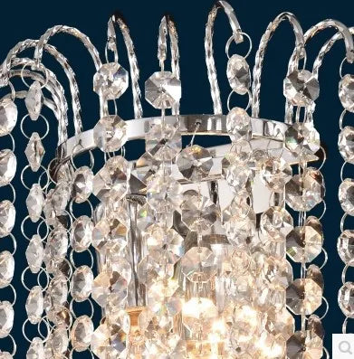 Helnys Modern LED Crystal Wall Light Sconce - Stainless Steel Home Lighting
