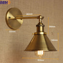 Helnys Industrial Vintage Wall Lamp LED Loft Style Edison Wall Sconce