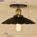 Helnys Industrial Vintage Copper Edison LED Ceiling Light Fixture