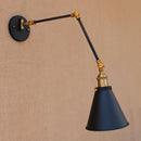 Helnys Industrial Wall Sconce Swing Arm Lamp Retro Loft Style LED Wall Light