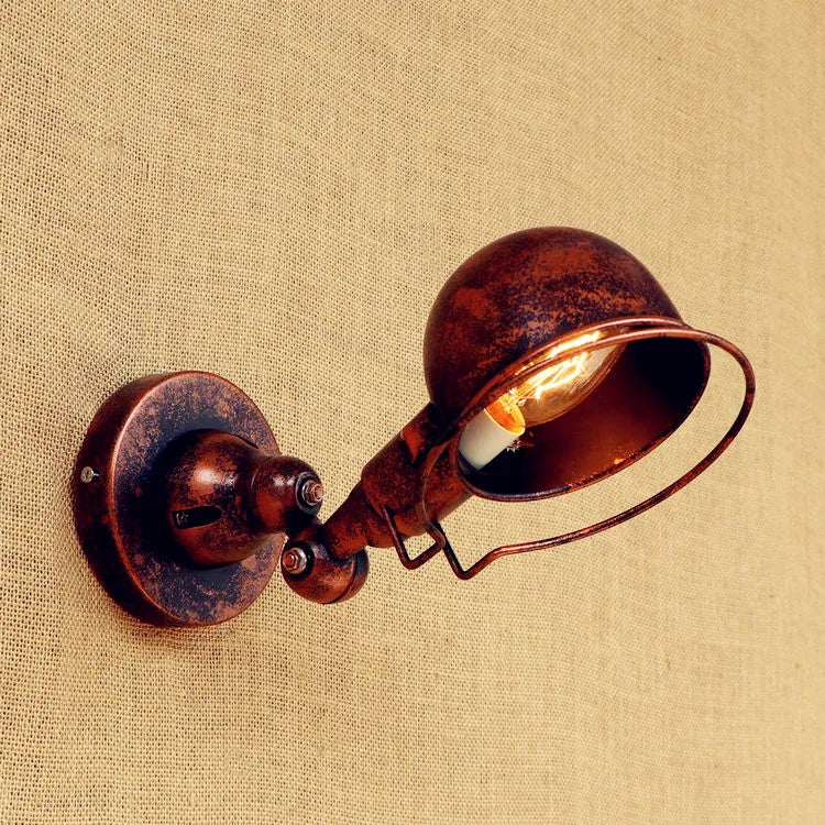 Helnys Retro Vintage Wall Lamp - Adjustable Up Down Loft Industrial LED Light
