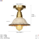 Helnys Copper Glass Ball Ceiling Light - Nordic Japan Style LED Lampara De Techo