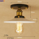 Helnys Industrial Vintage Copper Edison LED Ceiling Light Fixture