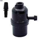 Helnys E27 Socket Bulb Holder with Switch, 110-220V, Vintage Style