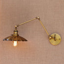Helnys Industrial Swing Arm Wall Sconce Retro Vintage Wall Lamp