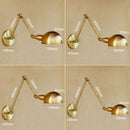 Helnys Industrial Vintage Wall Lamp Sconce Swing Arm Adjustable Loft Lighting