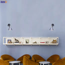 Helnys Vintage Silver Wall Lamp Industrial Sconces Retro Lighting