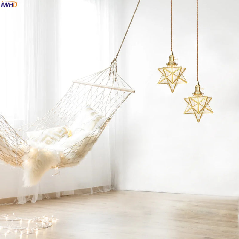 Helnys Nordic LED Glass Pendant Lamp for Modern Home Lighting